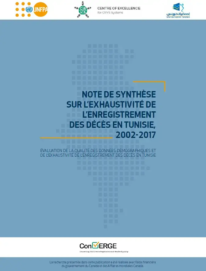 Note de synthèse sur l’exhaustivité de l’enregistrement des décès en Tunisie, 2002-2017